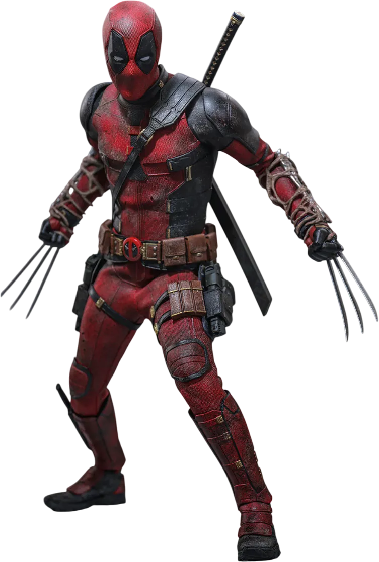 Deadpool & Wolverine - Deadpool (Battling Version) 1:6 Scale Collectible Action Figure