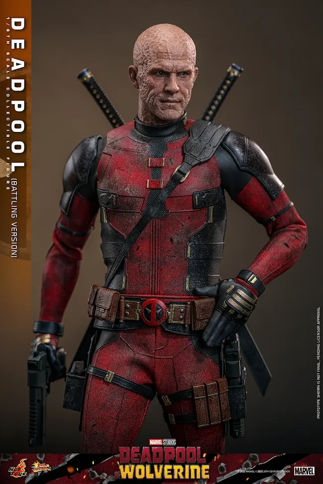 Deadpool & Wolverine - Deadpool (Battling Version) 1:6 Scale Collectible Action Figure - Image 13