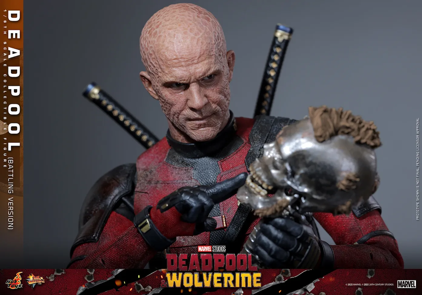 Deadpool & Wolverine - Deadpool (Battling Version) 1:6 Scale Collectible Action Figure - Image 16