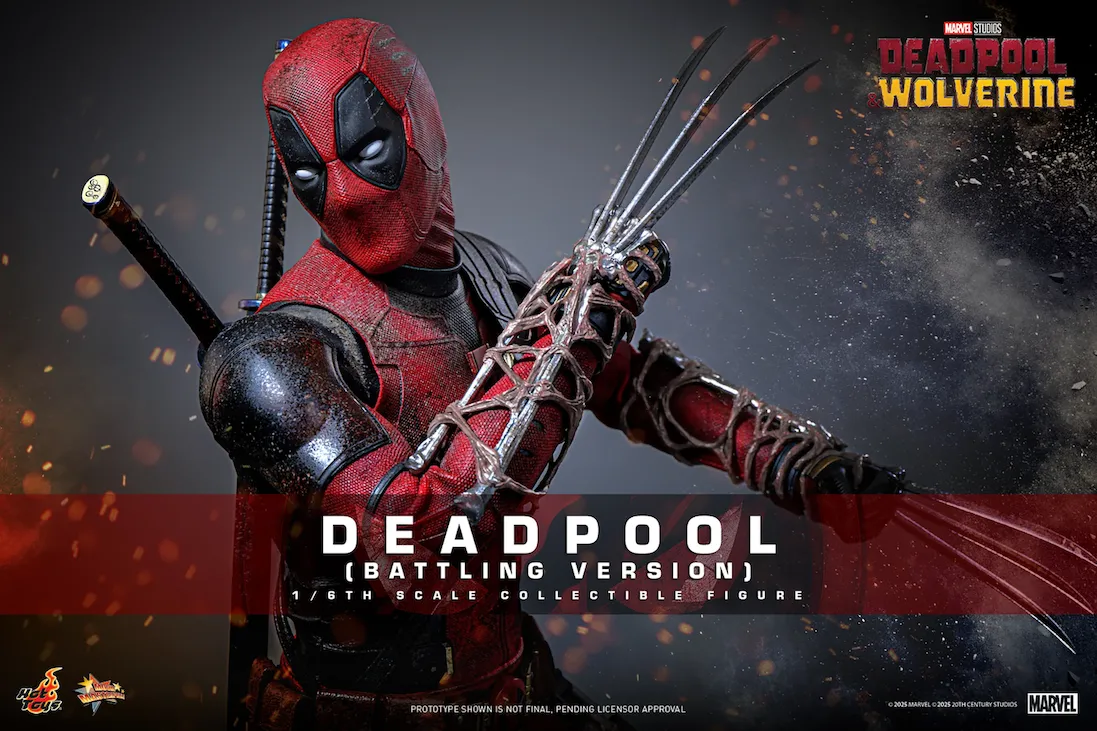 Deadpool & Wolverine - Deadpool (Battling Version) 1:6 Scale Collectible Action Figure - Image 2