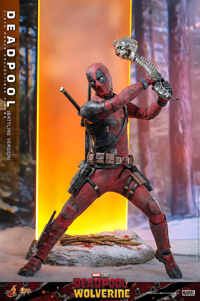 Deadpool & Wolverine - Deadpool (Battling Version) 1:6 Scale Collectible Action Figure - Image 20