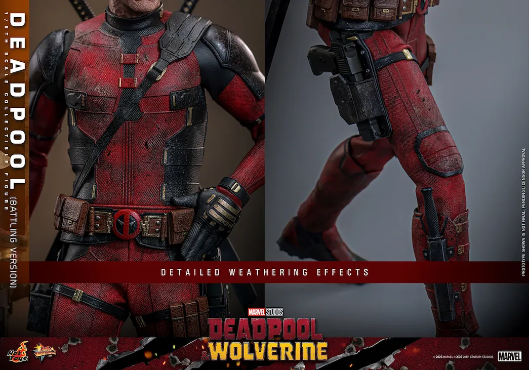 Deadpool & Wolverine - Deadpool (Battling Version) 1:6 Scale Collectible Action Figure - Image 22