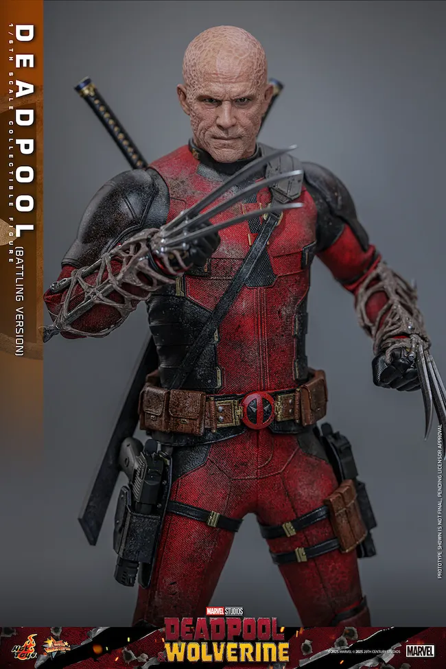 Deadpool & Wolverine - Deadpool (Battling Version) 1:6 Scale Collectible Action Figure - Image 4