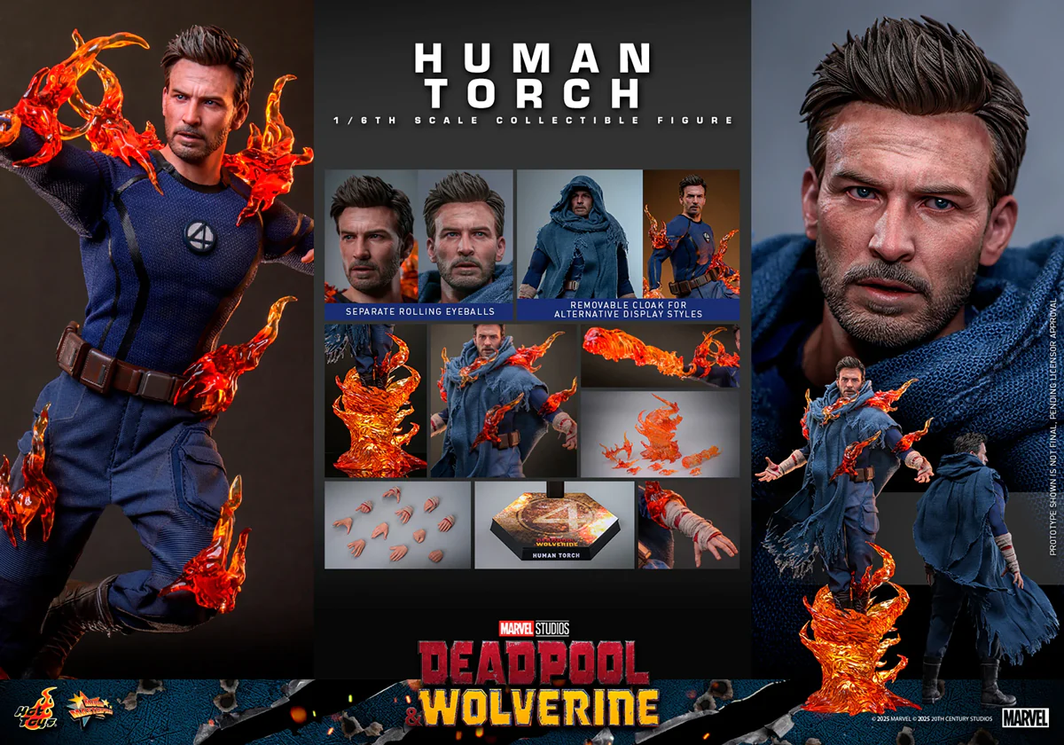 Deadpool & Wolverine - Human Torch 1:6 Scale Collectable Action Figure - Image 4