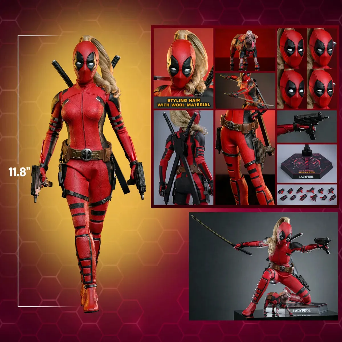 Deadpool & Wolverine - Ladypool 1:6 Scale Collectable Action Figure - Image 3