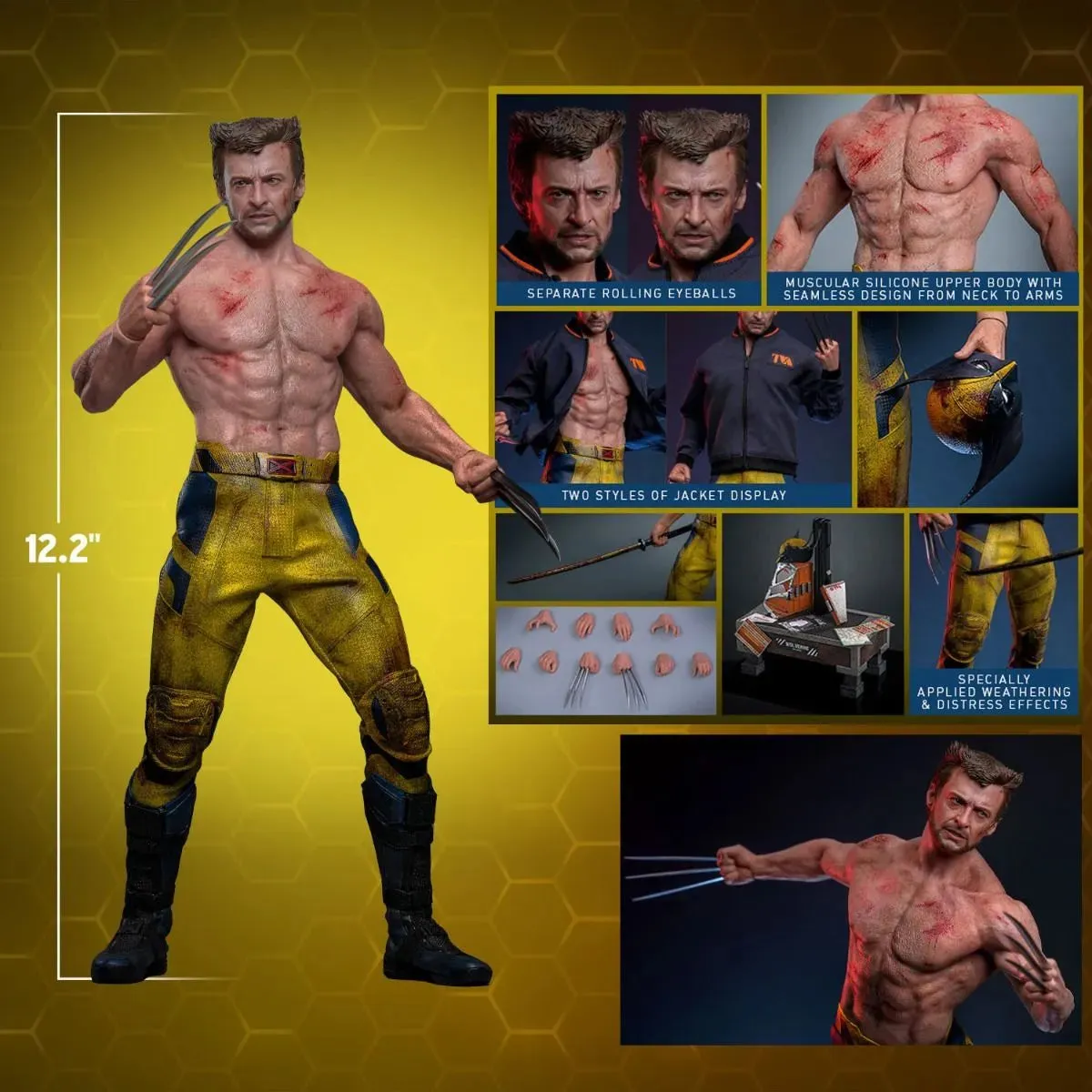 Deadpool & Wolverine - Wolverine (TVA Jacket) 1:6 Scale Collectable Action Figure - Image 22