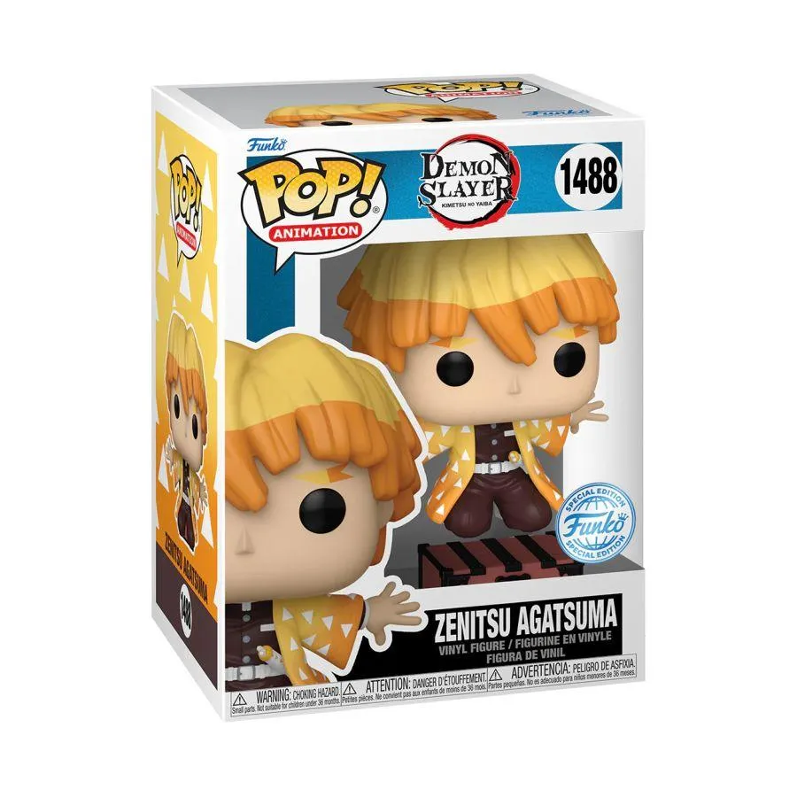 Demon Slayer - Zenitsu (Kneeling) US Exclusive Pop! Vinyl [RS] - Image 4