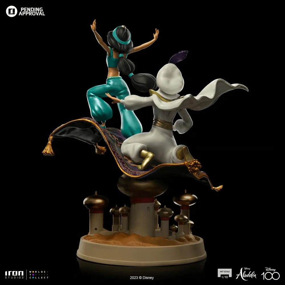 Disney - Aladdin & Jasmine 1:10 Statue - Image 8