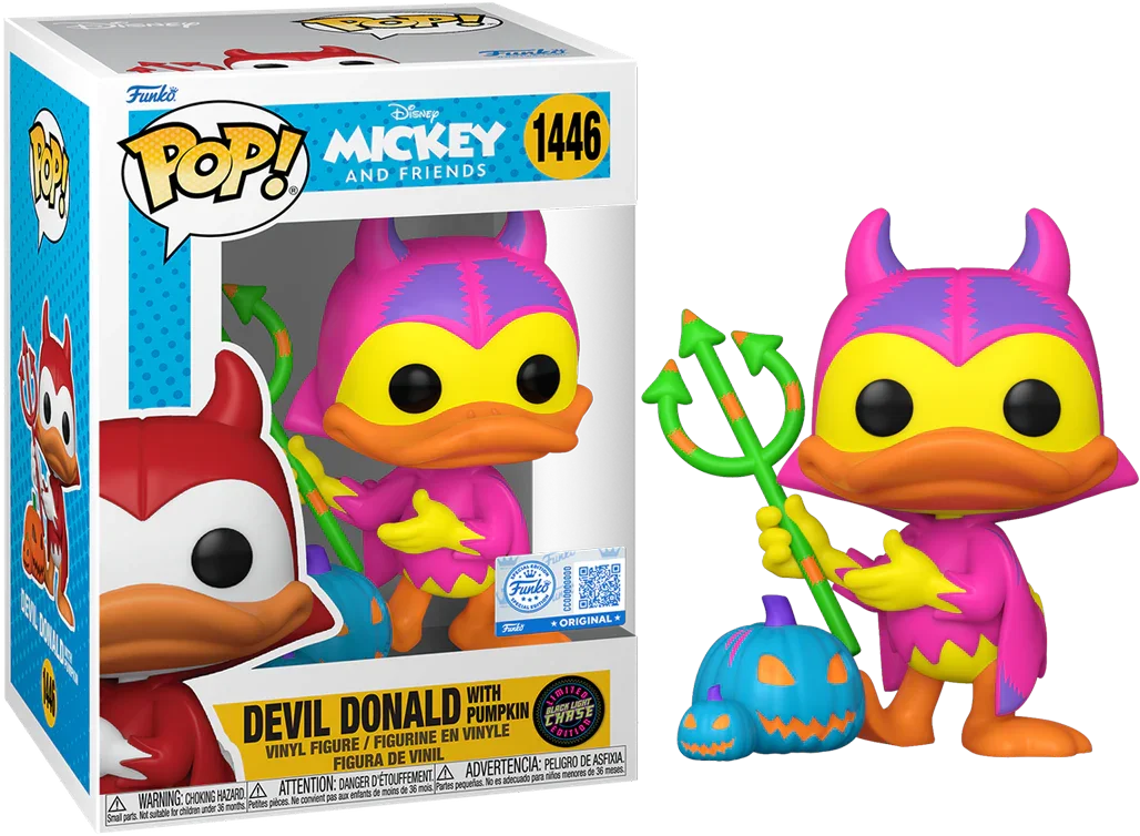 Disney - Devil Donald with Pumpkin (with chase) US Exclusive Pop! Vinyl [RS] - Image 2