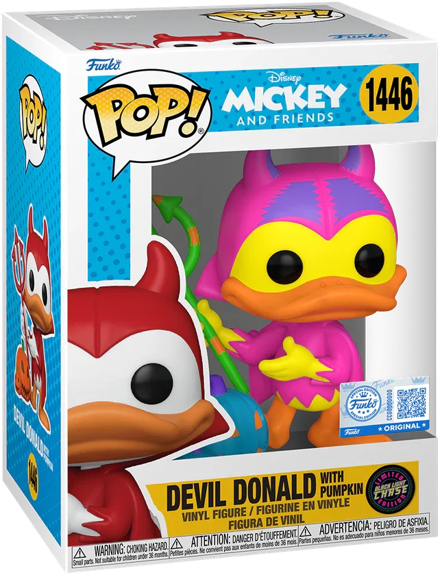 Disney - Devil Donald with Pumpkin (with chase) US Exclusive Pop! Vinyl [RS] - Image 5