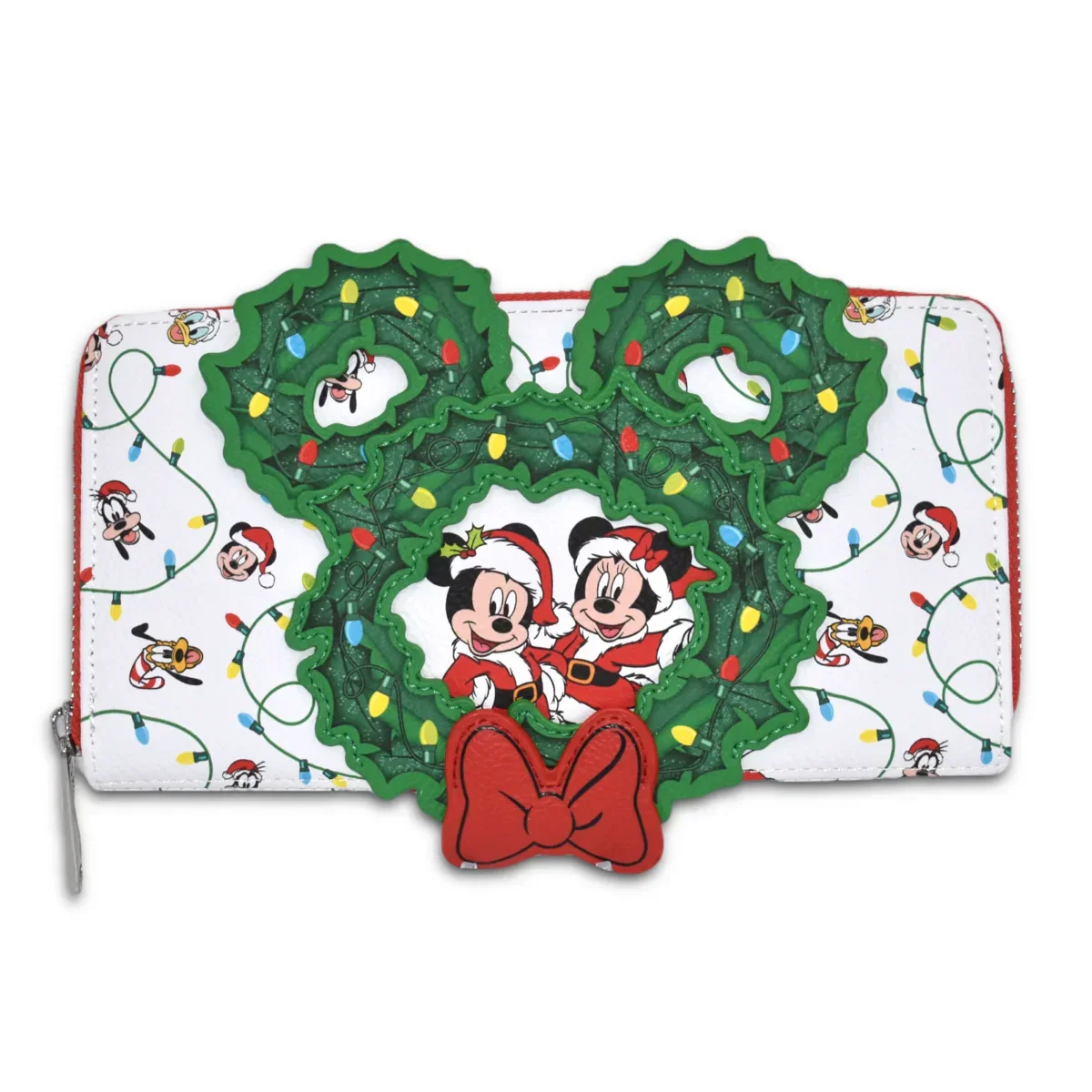 Disney - Mickey Holiday Wreath US Exclusive Zip Around Purse [RS] - Image 6