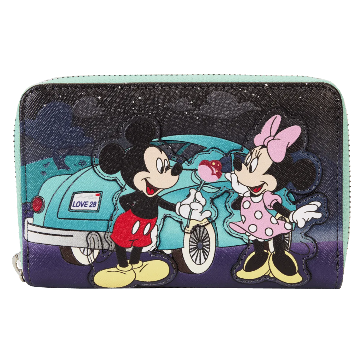Disney - Mickey & Minnie Date Drive-In Zip Wallet
