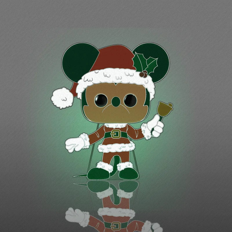 Disney - Mickey Mouse Holiday Glow Enamel Pop! Pin - Image 2