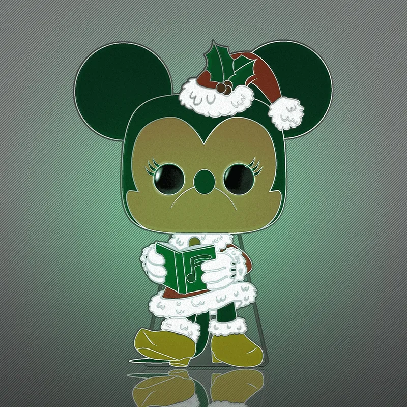 Disney - Minnie Mouse Holiday Glow Enamel Pop! Pin - Image 2