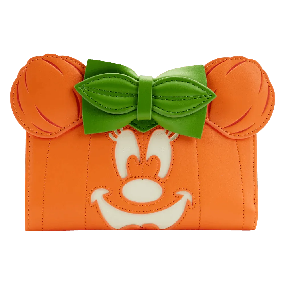 Disney - Minnie Mouse Pumpkin Glow Face Flap Purse
