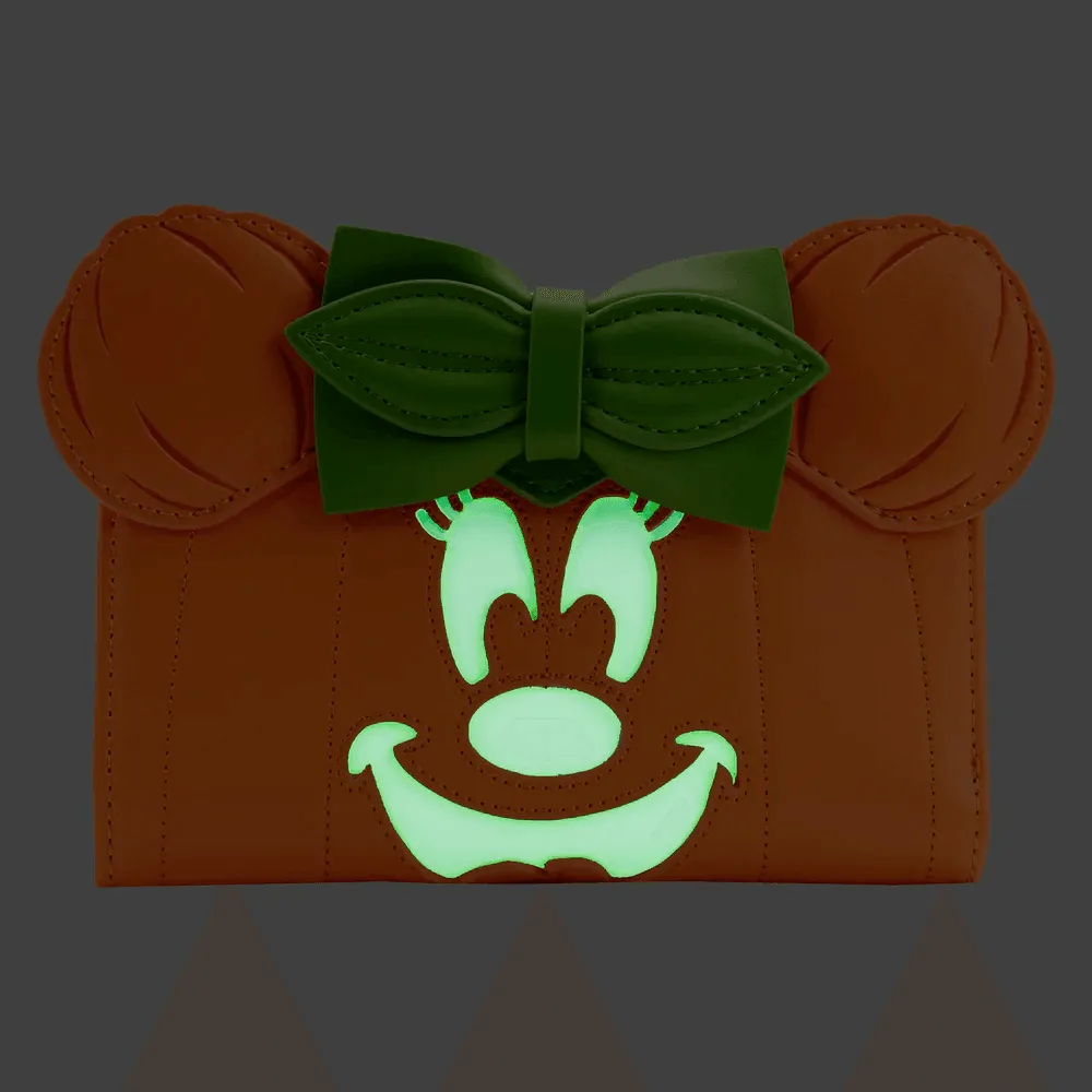 Disney - Minnie Mouse Pumpkin Glow Face Flap Purse - Image 2