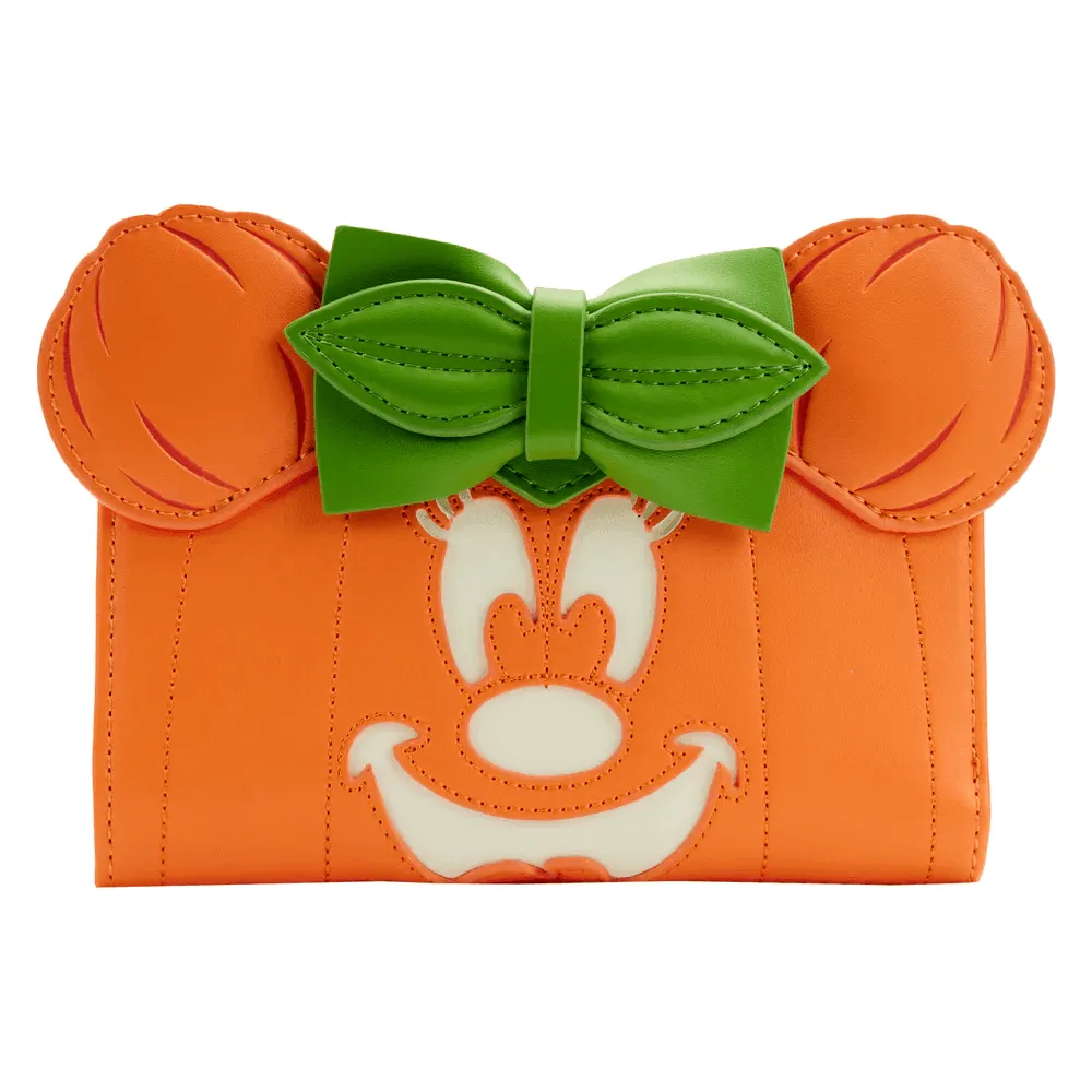 Disney - Minnie Mouse Pumpkin Glow Face Flap Purse - Image 6