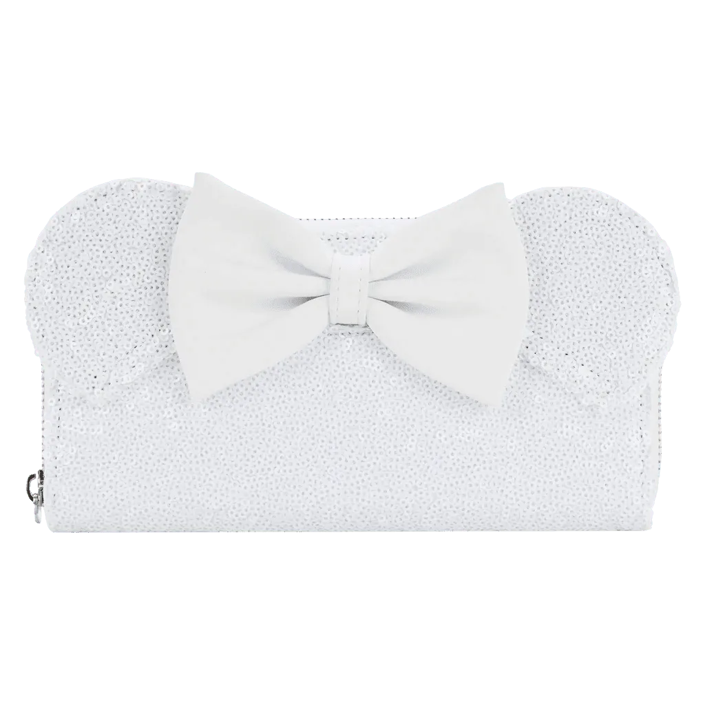 Disney - Minnie Mouse Sequin Wedding Zip Purse - Image 2
