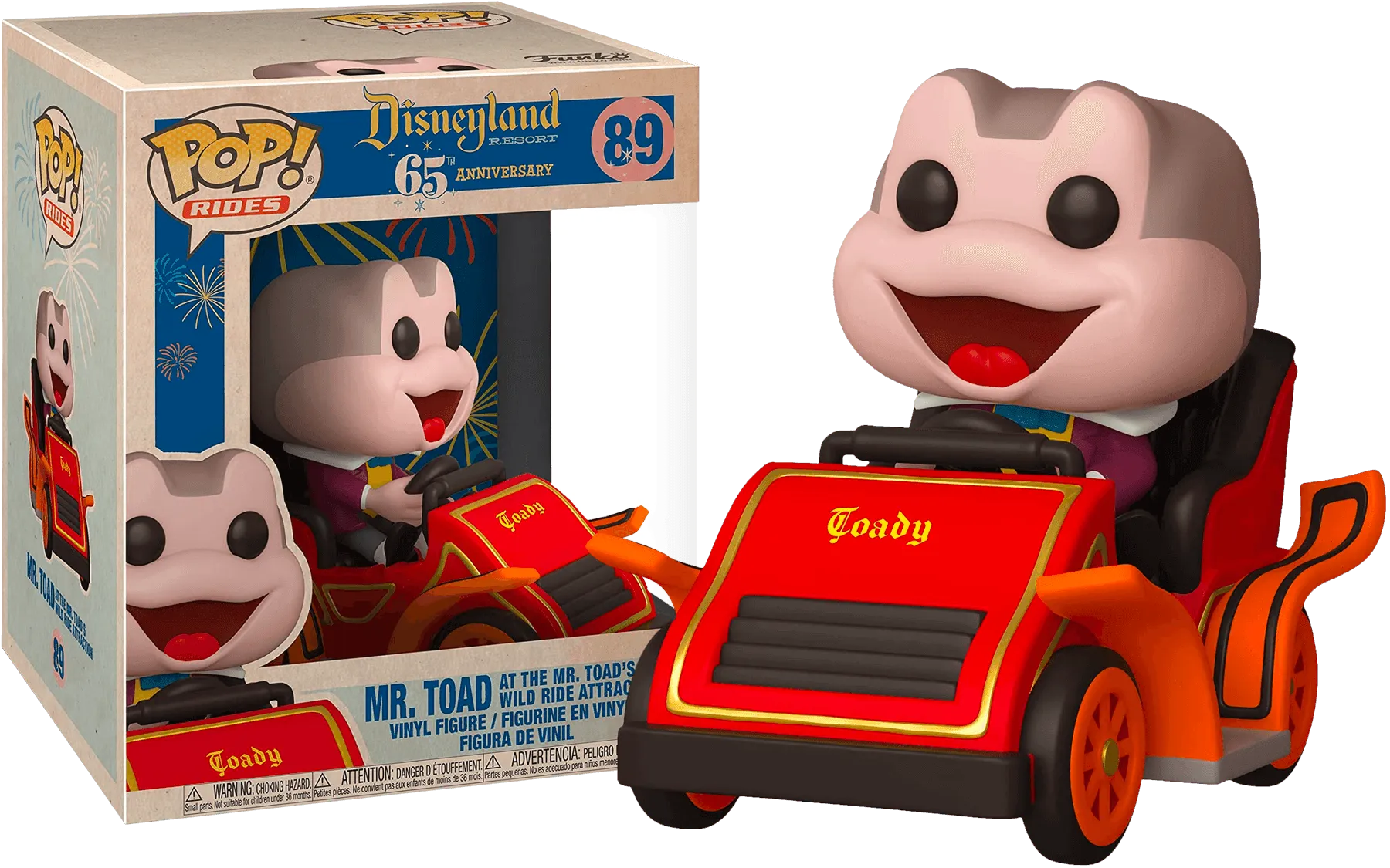 Disneyland 65th Anniversary - Mr Toad in Car Pop! Ride