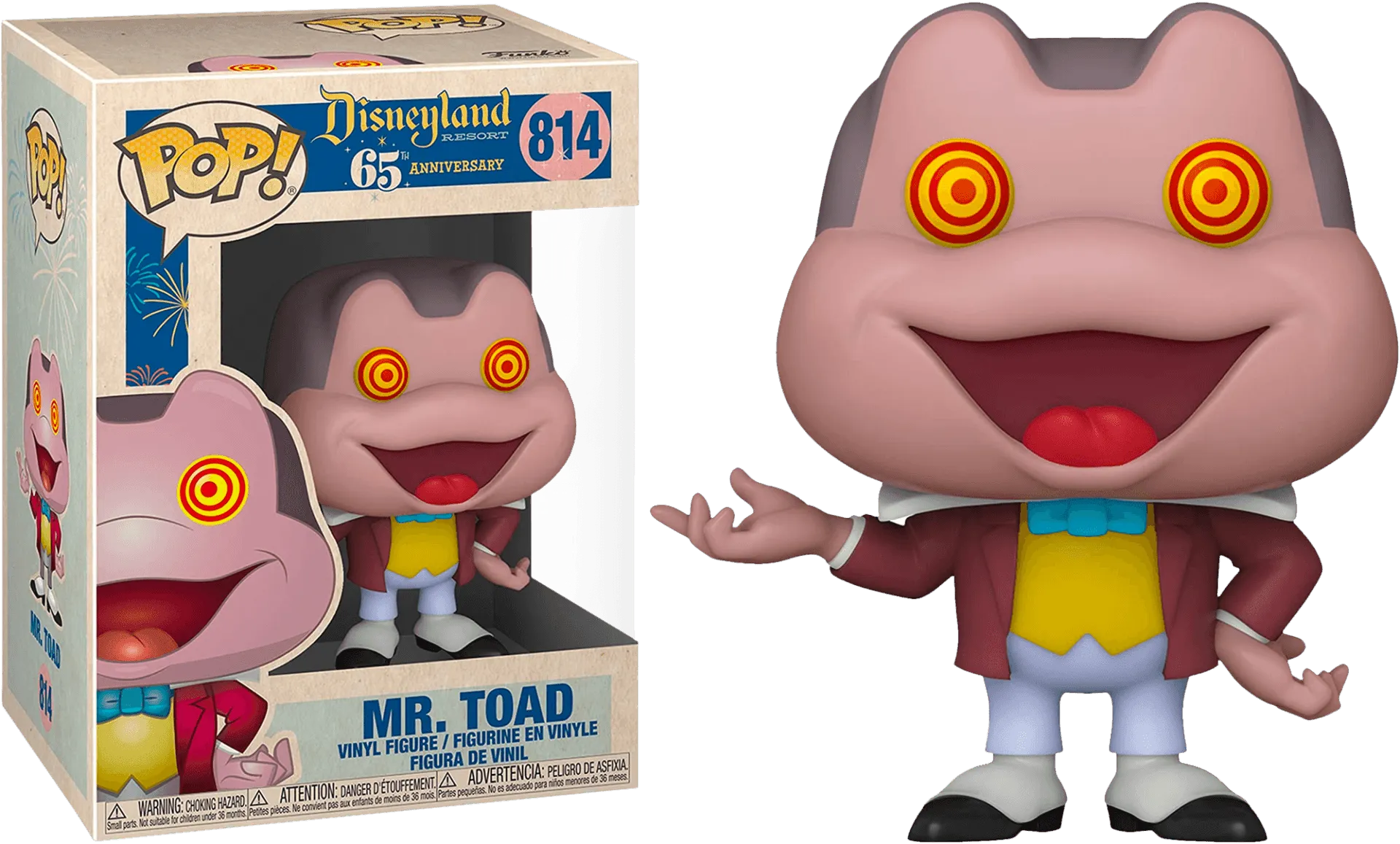Disneyland 65th Anniversary - Mr Toad with Spinning Eyes Pop! Vinyl