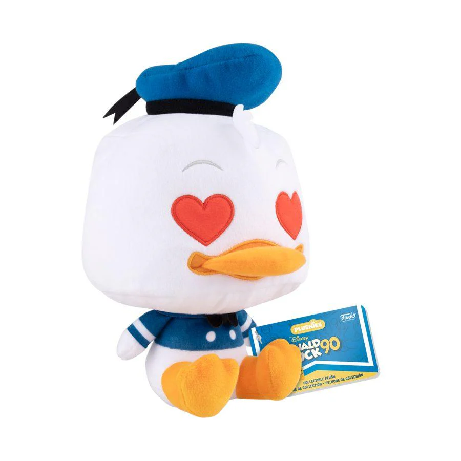 Donald Duck: 90th Anniversary - Donald Duck (Heart Eyes) 7" Pop! Plush - Image 2