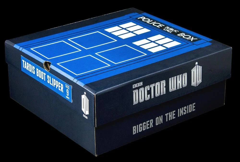 Doctor Who - TARDIS Boot Slipper Ladies Size 8 - Image 2