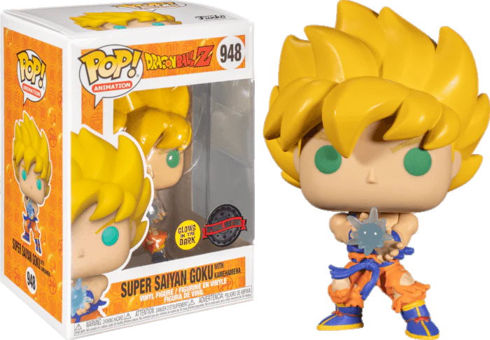 Dragon Ball Z - Super Saiyan Goku with Kamehameha Wave Glow US Exclusive Pop! Vinyl [RS]