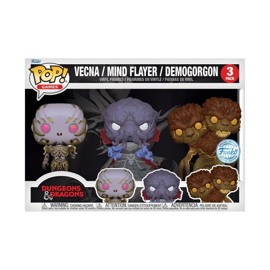 Dungeons & Dragons - Vecna, Mind Flayer & Demogorgon US Exclusive Pop! Vinyl 3-Pack [RS] - Image 3