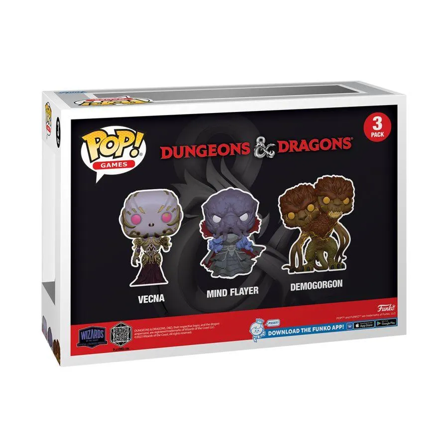 Dungeons & Dragons - Vecna, Mind Flayer & Demogorgon US Exclusive Pop! Vinyl 3-Pack [RS] - Image 4