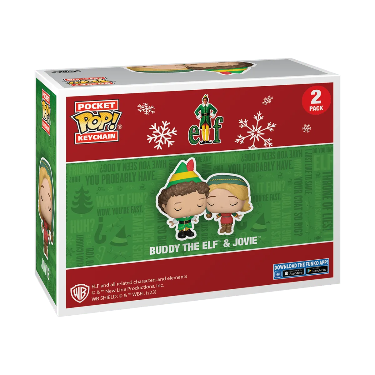 Elf - Buddy & Jovie US Exclusive Pop! Keychain 2-Pack [RS] - Image 3