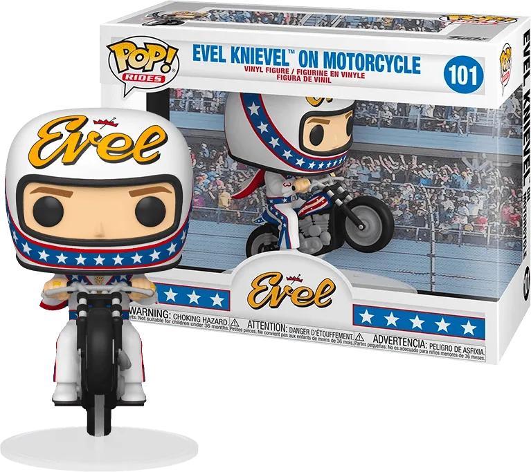 Evel Knievel - Evel Knievel Motorcycle Pop! Ride
