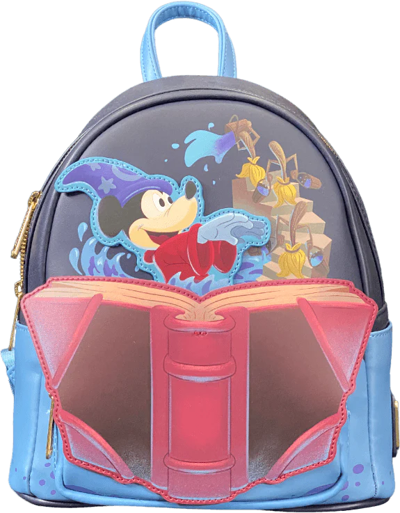 Fantasia - Sorcerer Mickey Book 10" Mini Backpack [RS]