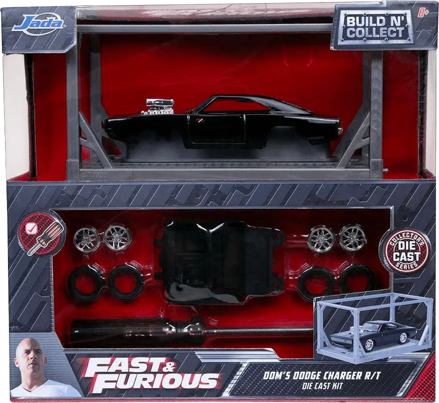 Fast and Furious - Dom's Dodge Charger 1:55 Scale Diecast Model Kit