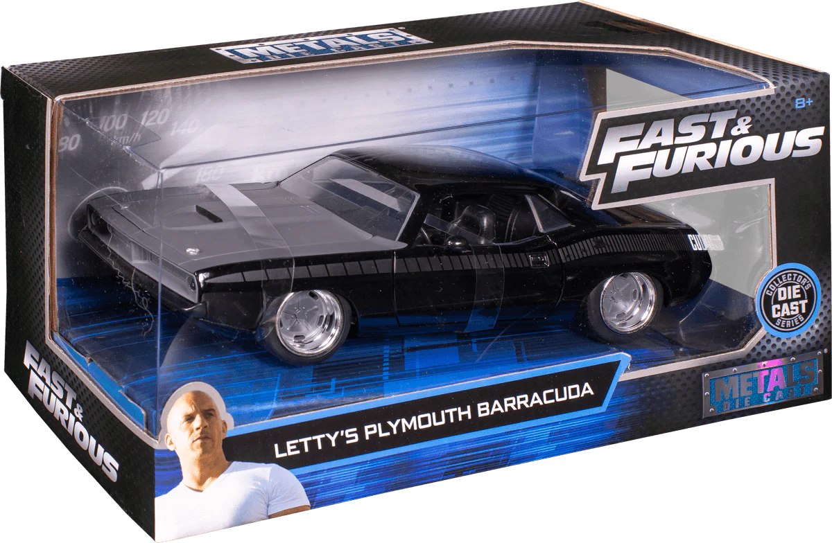Fast and Furious - 1973 Plymouth Barracuda 1:24 Scale Hollywood Ride