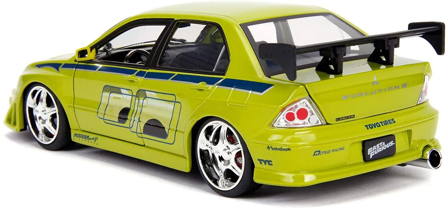 Fast and Furious - Brian's 2002 Mitsubishi Lancer Evolution VII 1:24 Scale Hollywood Ride - Image 11