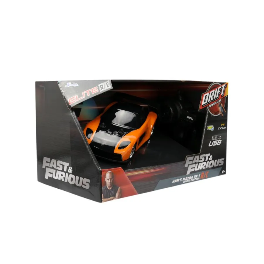 Fast & Furious - Mazda Rx-7 DRIFT 1:24 Remote Control Car - Image 2