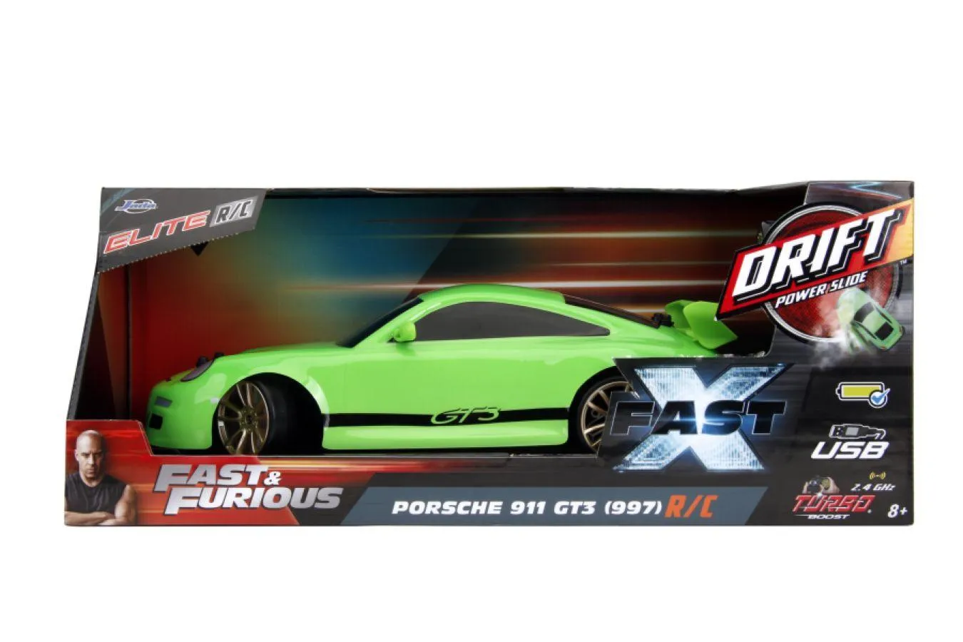 Fast & Furious - Porsche 911 GT3 (997) 1:10 Scale Remote Control Car - Image 2