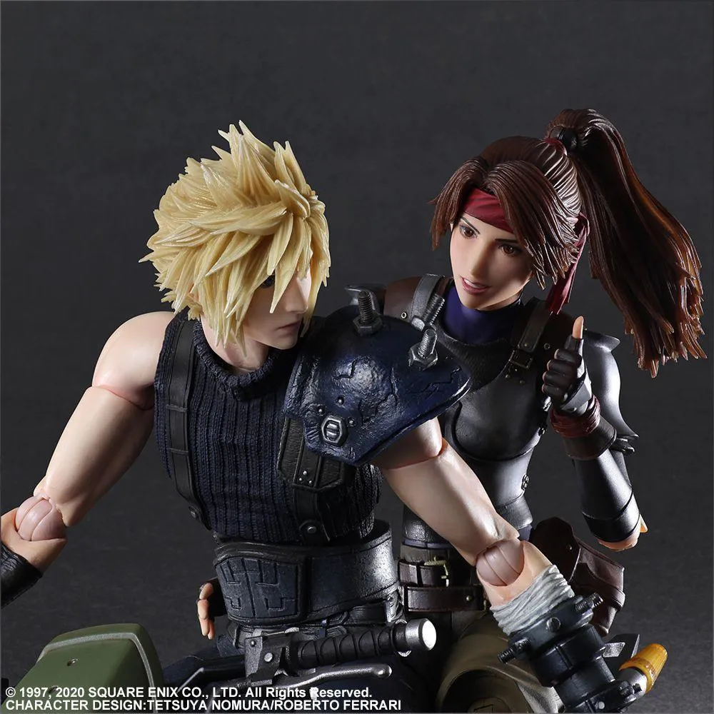 Final Fantasy VII - Jessie, Cloud & Motorcycle Play Arts Action Figure - Image 6