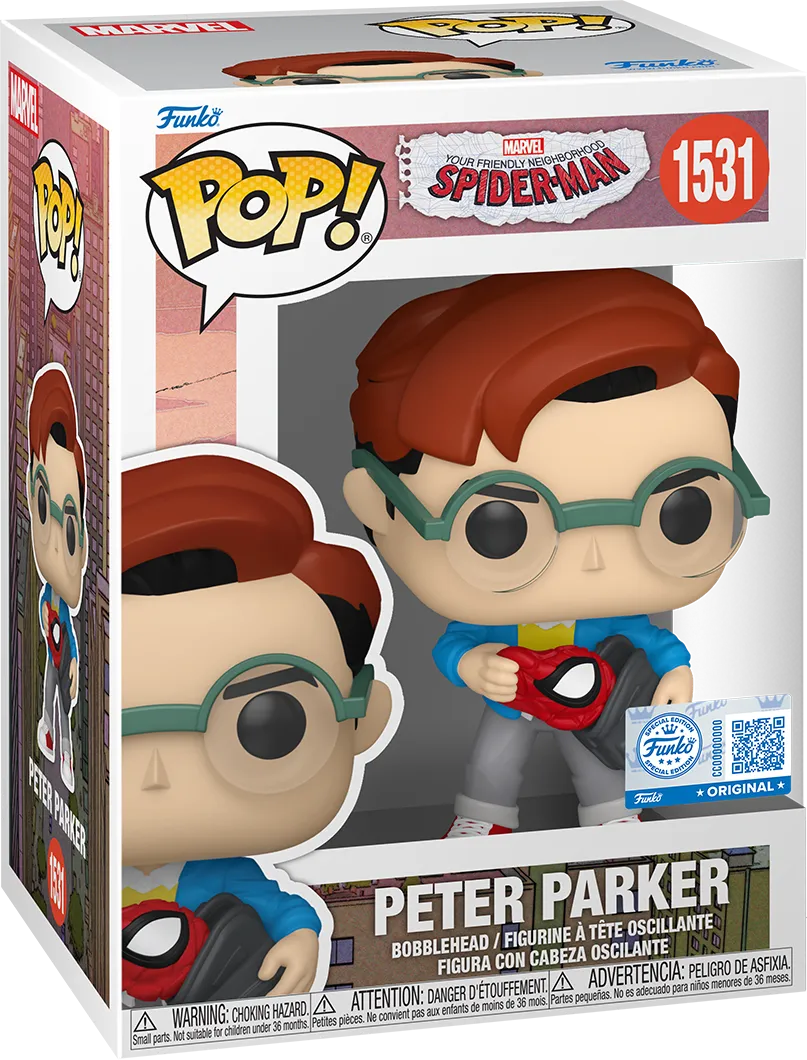 Friendly Neighbourhood Spider-Man - Peter Parker Pop! Vinyl [RS] - Image 3