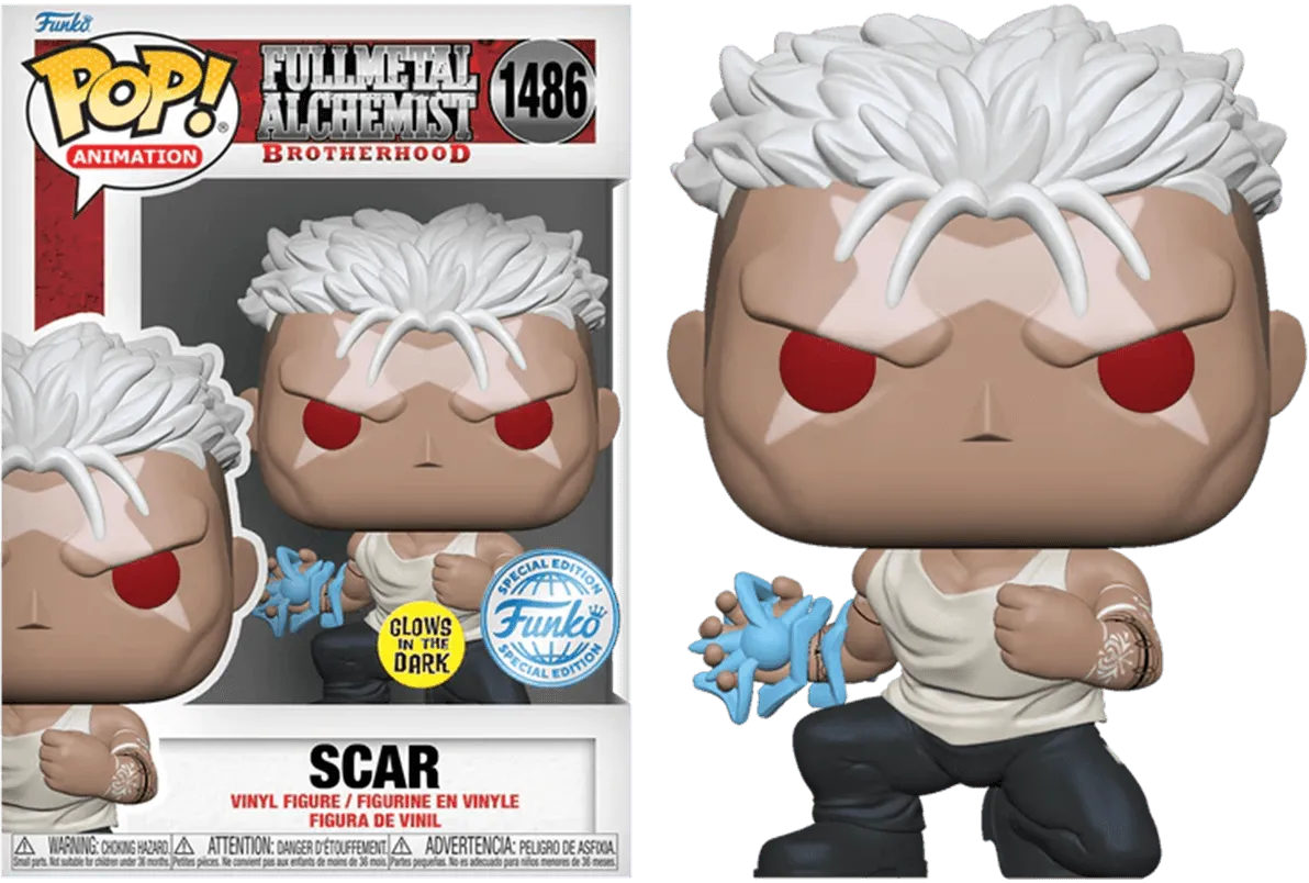 Fullmetal Alchemist: Brotherhood - Scar US Exclusive Glow Pop! Vinyl [RS]