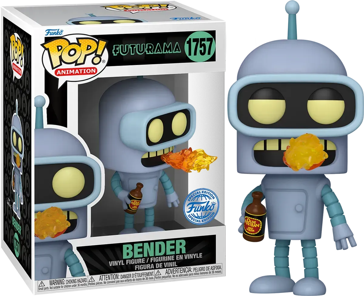 Futurama - Bender with Fire Breath US Exclusive (with chase) Pop! Vinyl [RS]