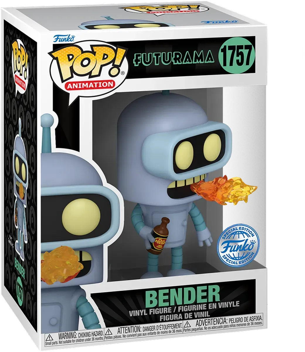 Futurama - Bender with Fire Breath US Exclusive (with chase) Pop! Vinyl [RS] - Image 3