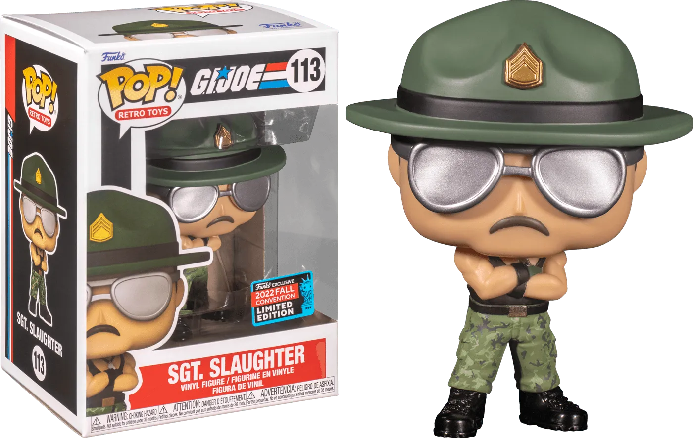 G.I. Joe - Sergeant Slaughter NYCC 2022 US Exclusive Pop! Vinyl [RS]
