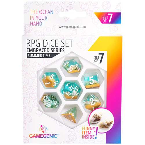 Gamegenic Embraced Series - Summer Time - RPG Dice Set (7pcs)