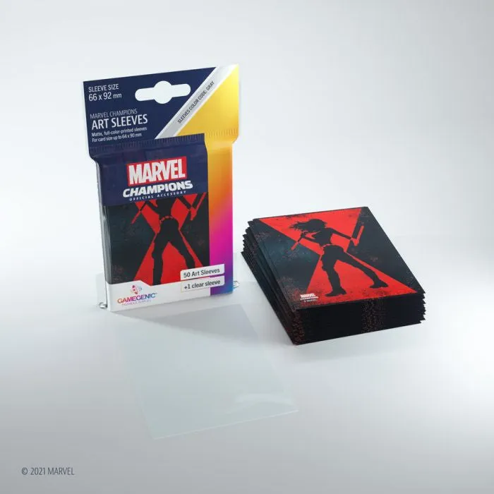 Gamegenic Marvel Champions Sleeves Black Widow - Image 2