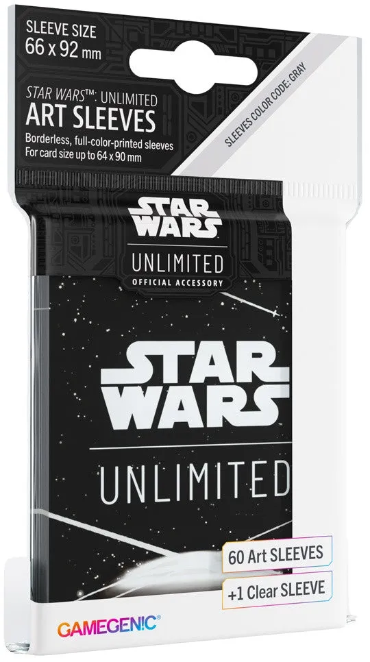 Gamegenic Star Wars Unlimited Art Sleeves - Card Back White - Image 2