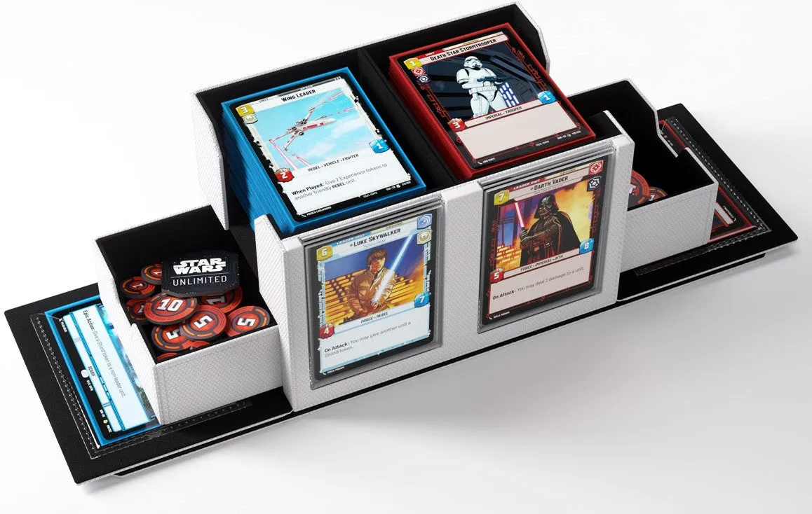 Gamegenic Star Wars Unlimited Double Deck Pod - White/Black - Image 2