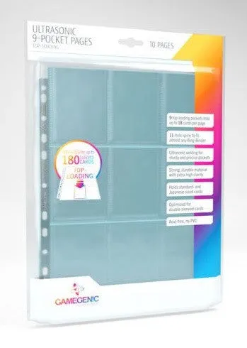 Gamegenic Ultrasonic 9 Pocket Pages Toploading 10Pcs Pack - Image 2