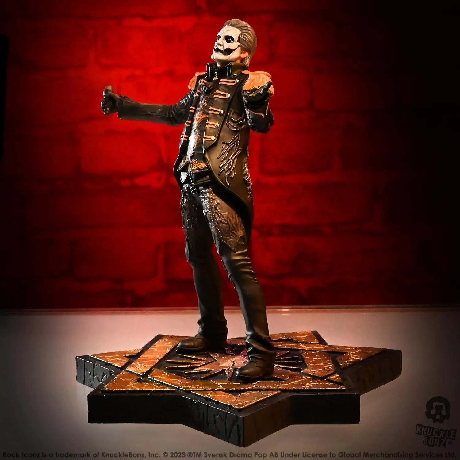 Ghost - Papa Emeritus in Military Jacket Rock Iconz Statue - Image 9