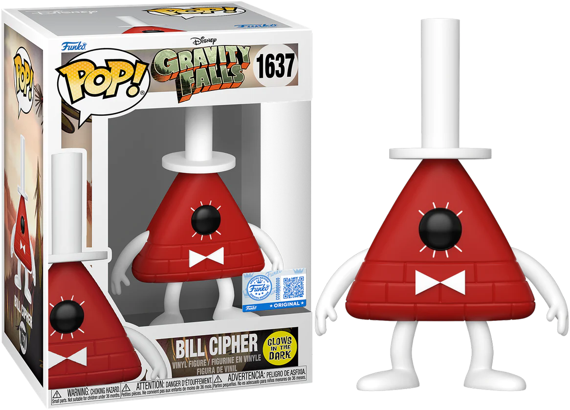 Gravity Falls - Bill US Exclusive Glow Pop! Vinyl [RS]